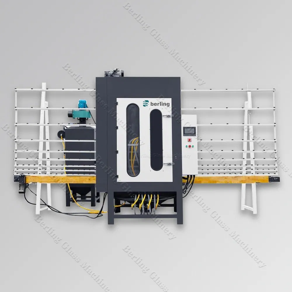 Industrial Glass Sandblasting Equipment for Decorative and Frosted Glass Making Processing Machine