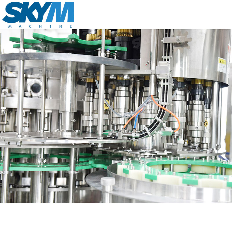 OEM Automatic Beverage Juice Soda Carbonated Drink Making Liquid Glass Bottle Filling Machines Production Line Capping Machine