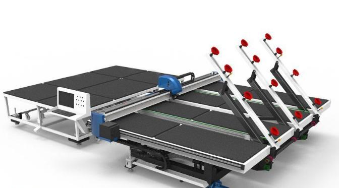 CNC Multifunctional Cutting Glass/ Slab with Cutting, Loading, Delivering and Breaking