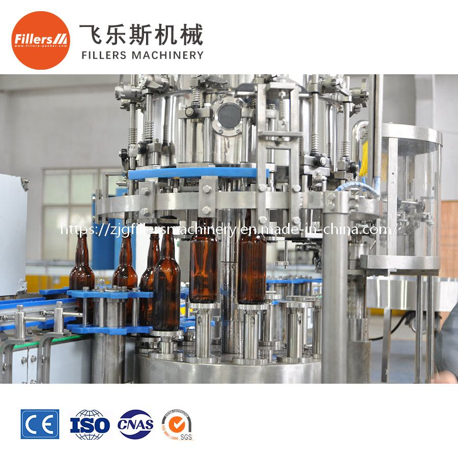 Automatic Glass Pet Bottle Wine Processing Plant Equipment Whisky Vodka Beer Production Line Filling Making Bottling Machine
