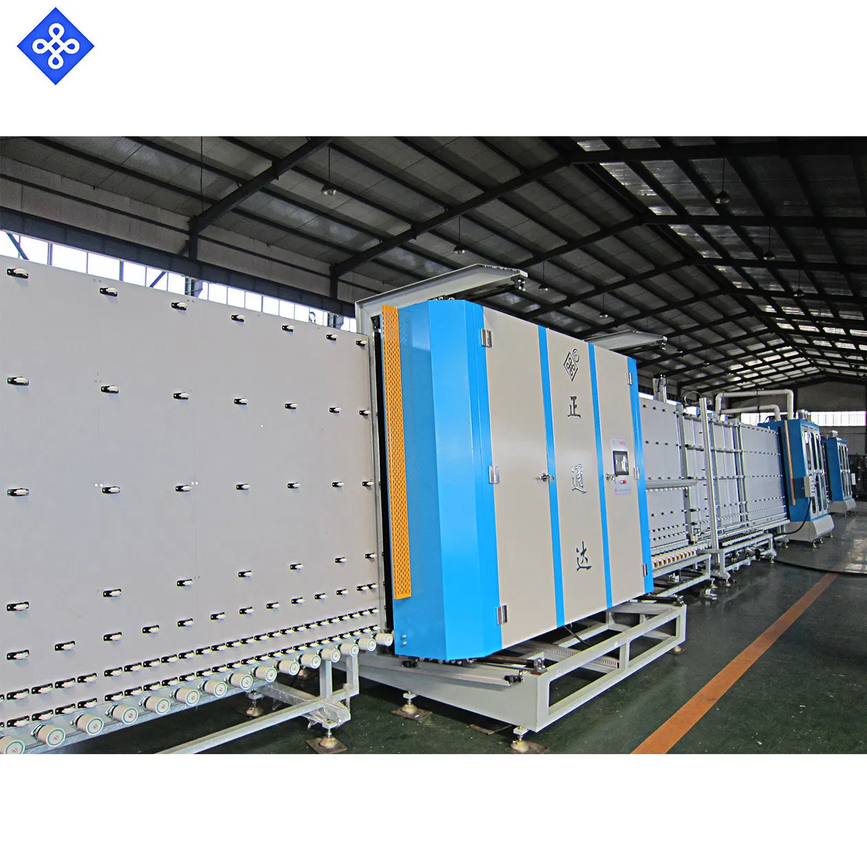 Automatic Assembly Panel Press Double Glass Making Machinery with Filling Gas Online