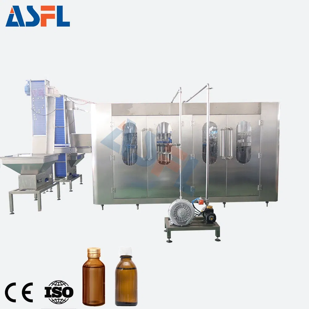 Complete Automatic Glass Bottle Beverage Making Filling Production Line