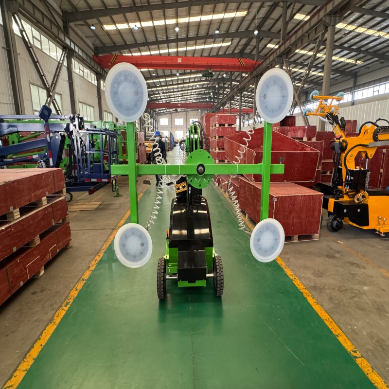 Heavy-Duty Glass Suction Mobile Cart, Essential for Factory Workshop Glass Handling