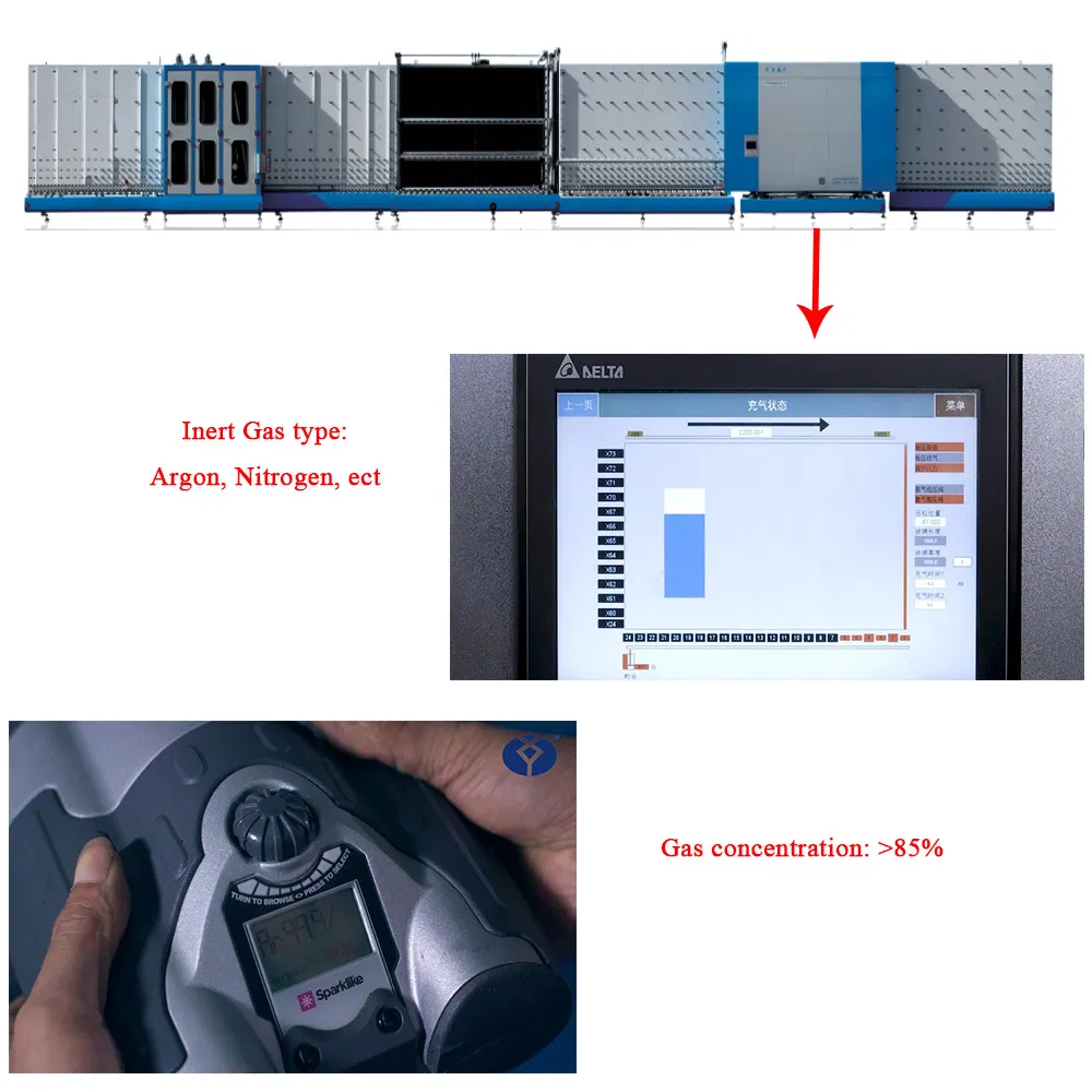 Boke Insulating Glass Production Machinery with Inert Gas Filling on Line Igu Double Glazing Glass Curtain Wall Glass Making