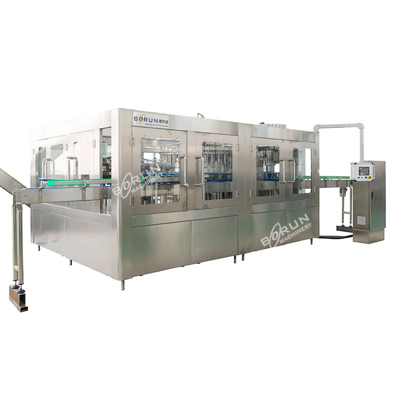 Automatic Flat Type Glass Bottle Wine Filling Machine / Production Line