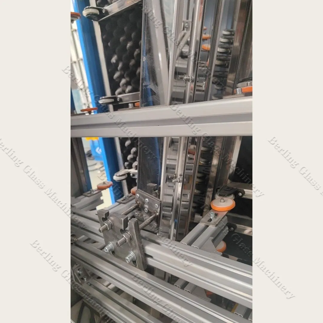 Adjustable CNC Vertical Glass Washing Dying Machine Insulating Glass Production Line