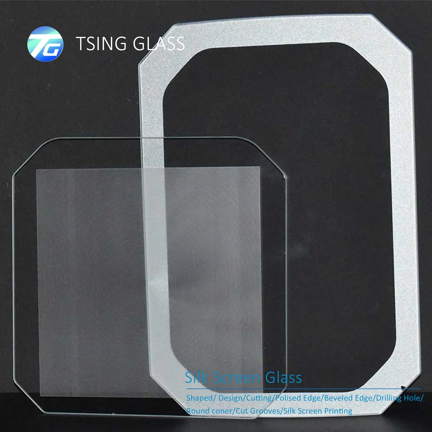 8mm Silk Screen Glass Marble Colored Tempered Ultra Clear Glass for Tabletop Furniture Decoration