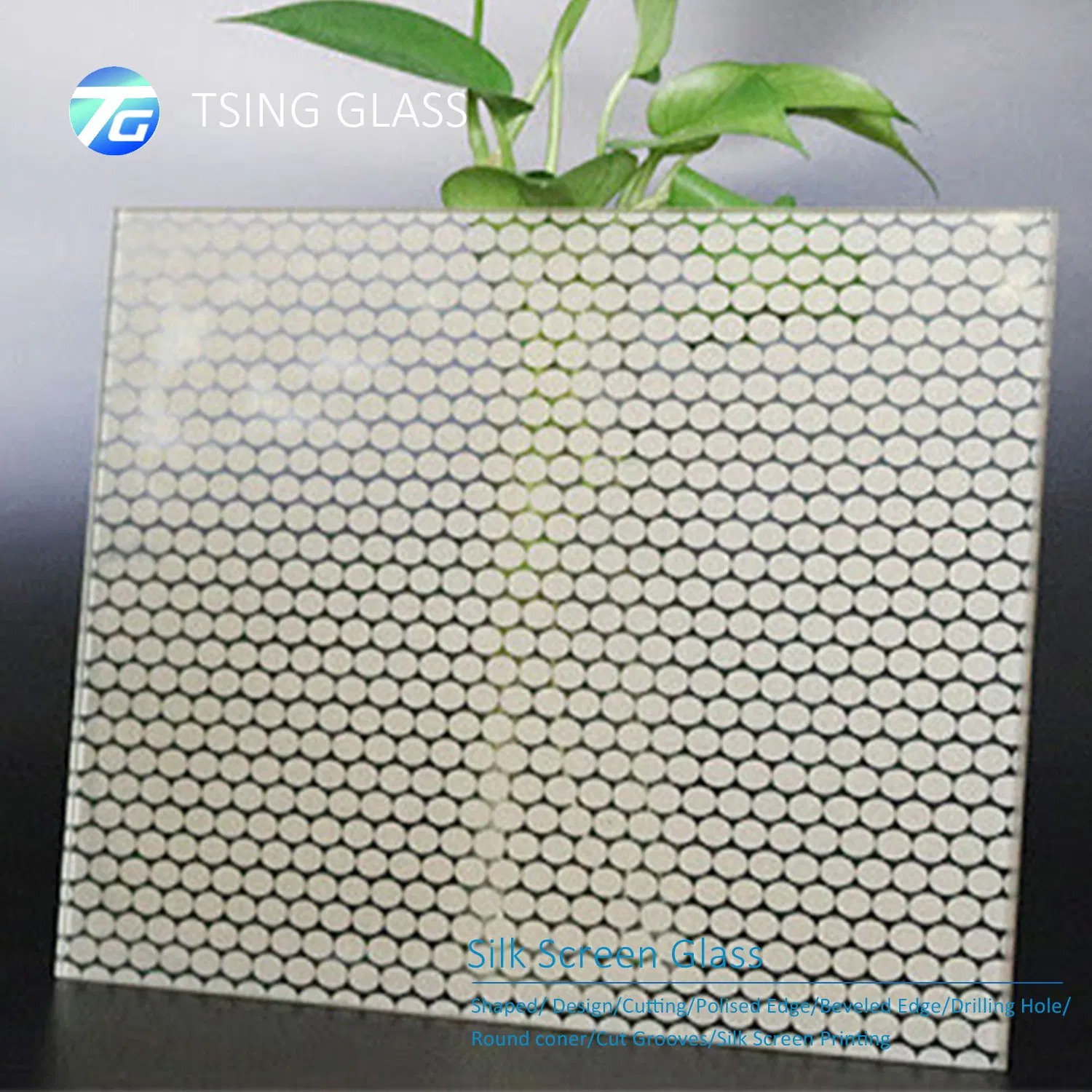 8mm Silk Screen Glass Marble Colored Tempered Ultra Clear Glass for Tabletop Furniture Decoration