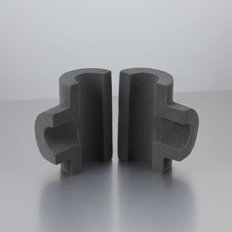 Square Shape Foam Glass Plastic Insulation Material Straight Pipe Heat Insulation Sheet