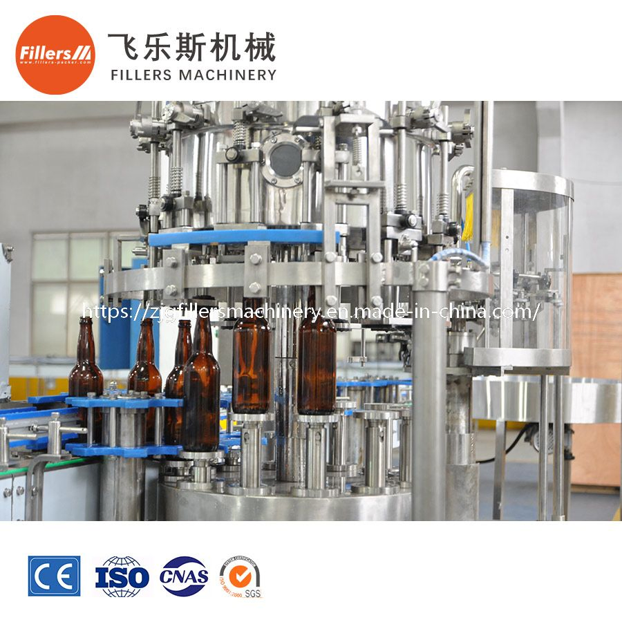 Automatic Glass Pet Bottle Wine Processing Plant Equipment Whisky Vodka Beer Production Line Filling Making Bottling Machine
