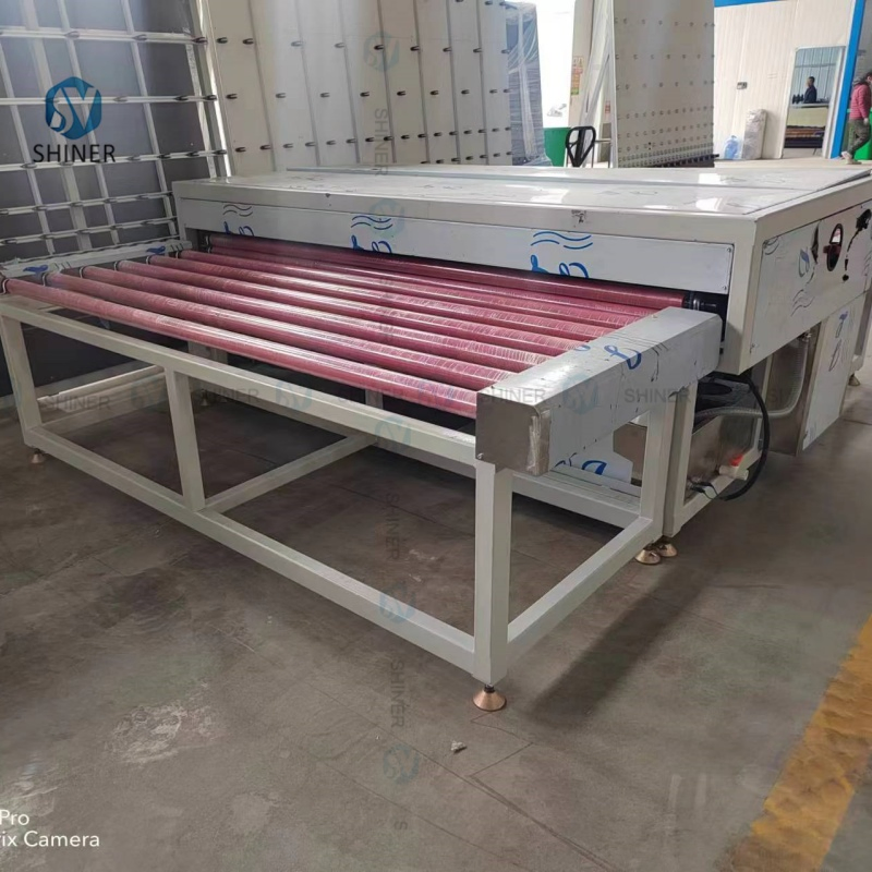 Nisen2025 Hot Sale Glass Bx1600 Horizontal Washing and Drying Machine for Insulating Glass Production Line Hollow Glass Processing Cleaning Machine