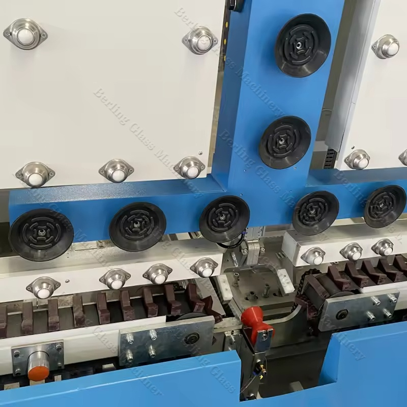 Servo Drive Vertical Glass Loading Unloading Equipment for Double Glazing Units