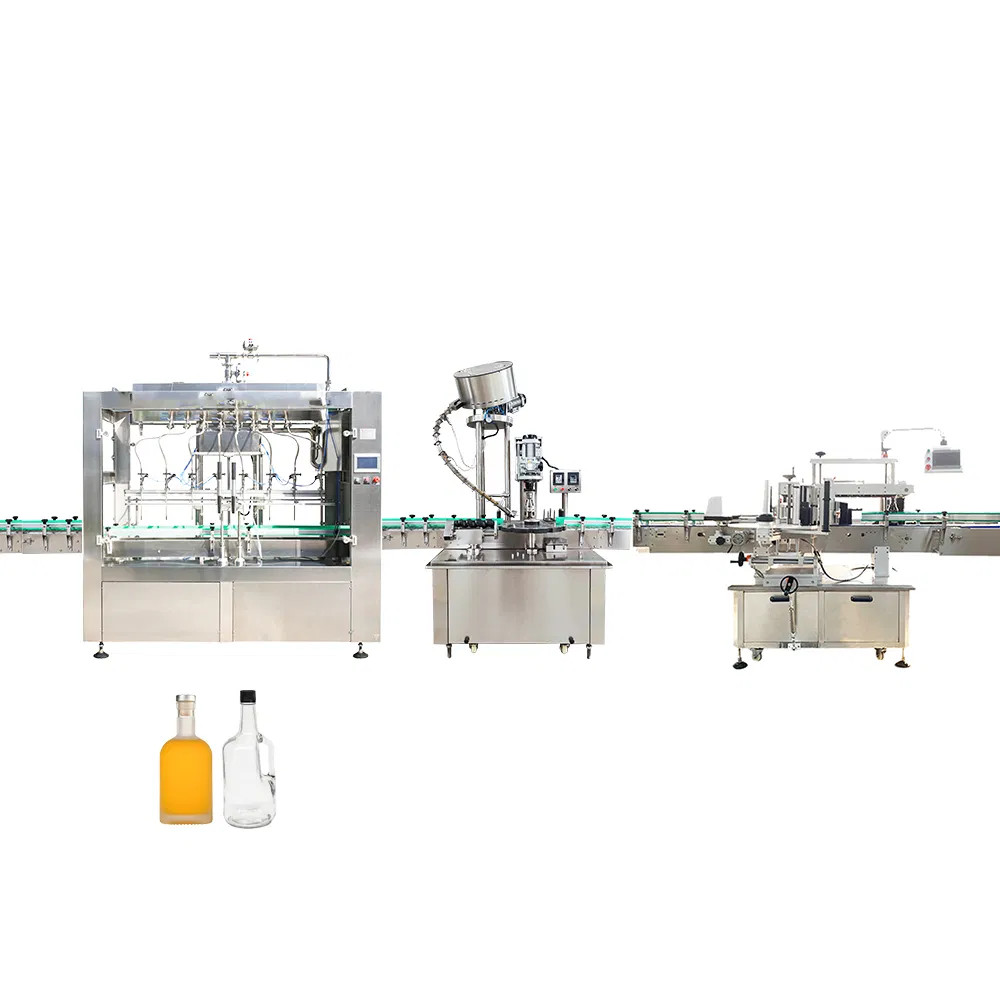 Fully Automatic Customized Glass Bottle Whisky Wine Making Production Line Filling Capping Machine