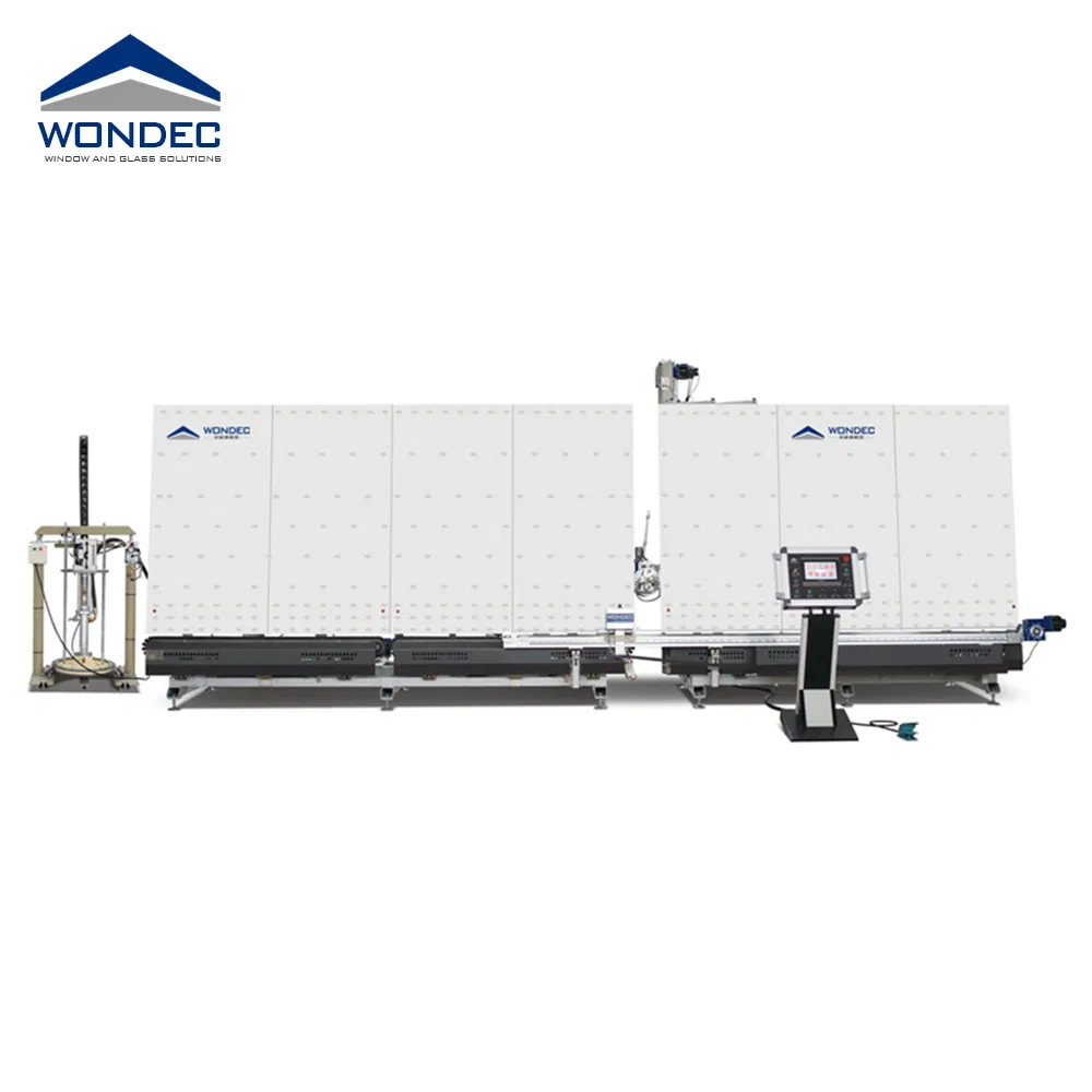 CE Vertical Double Glazing Dgu Making Machine Igu Processing Produce Insulating Glass Flat-Pressing Production Line with Automatic Sealing Robot Equipment