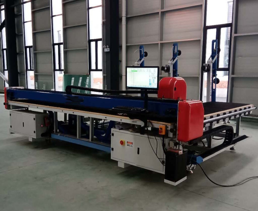 All Shape Cutting Temper Low-E Flat Float Glass Loading Cutting Breaking Glass Cutting