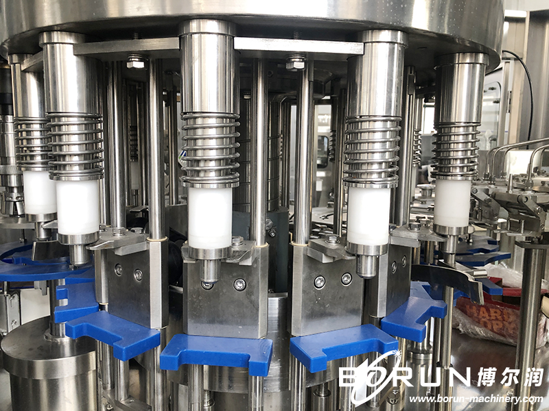 Automatic Flat Type Glass Bottle Wine Filling Machine / Production Line