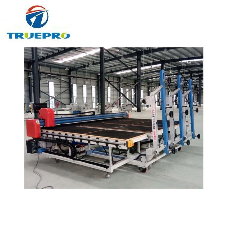All Shape Cutting Temper Low-E Flat Float Glass Loading Cutting Breaking Glass Cutting