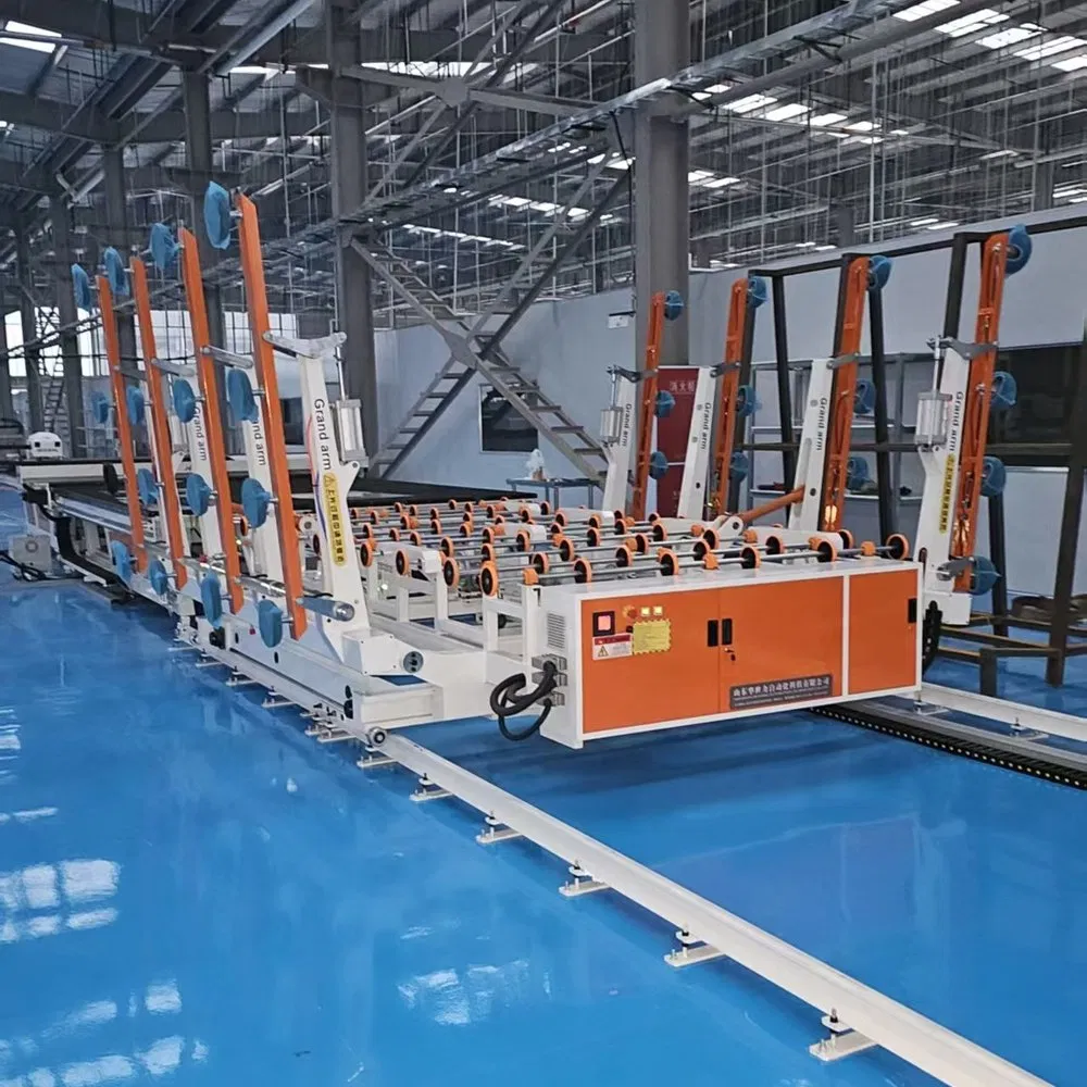 Factory Supply Hsl-Lsx4228 Film Removing Labeling CNC Fully Automatic Glass Cutting Line for Window Door Glass Cutting Machine for Sale Price with CE EAC ISO