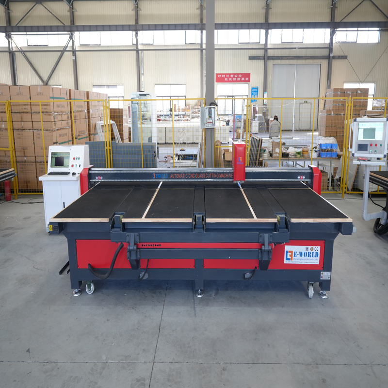 Hot Selling Manual Glass Loading Cutting Table with Breaking Bar Float