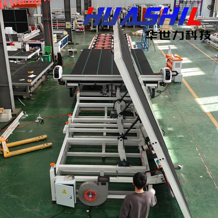 Jumbo Size CNC Glass Cutting Line with Air Float Breaking Table