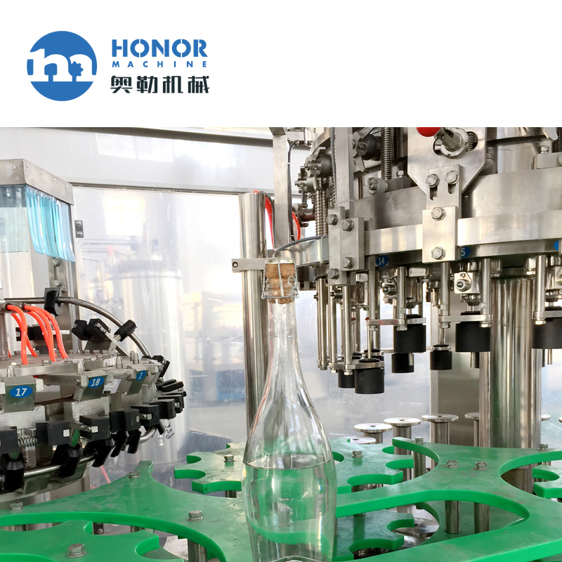 Automatic Glass Bottle Wine Champagne Sparkling Wine Production Line Champagne Filling Making Bottling Machine