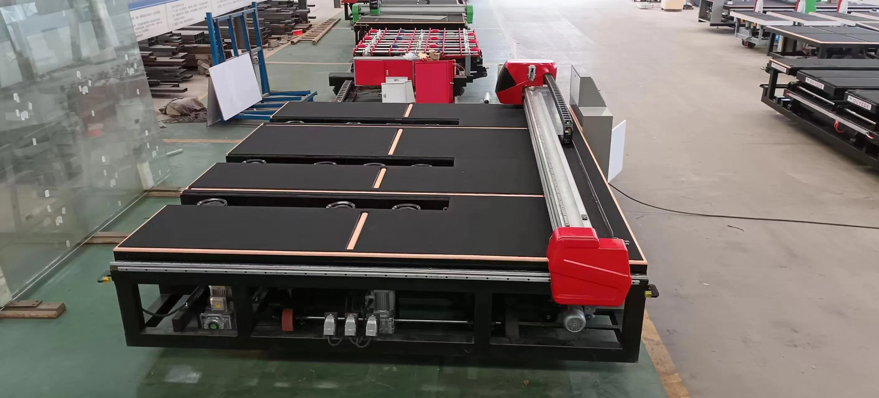 Dual-Laser Alignment Glass Cutting Table