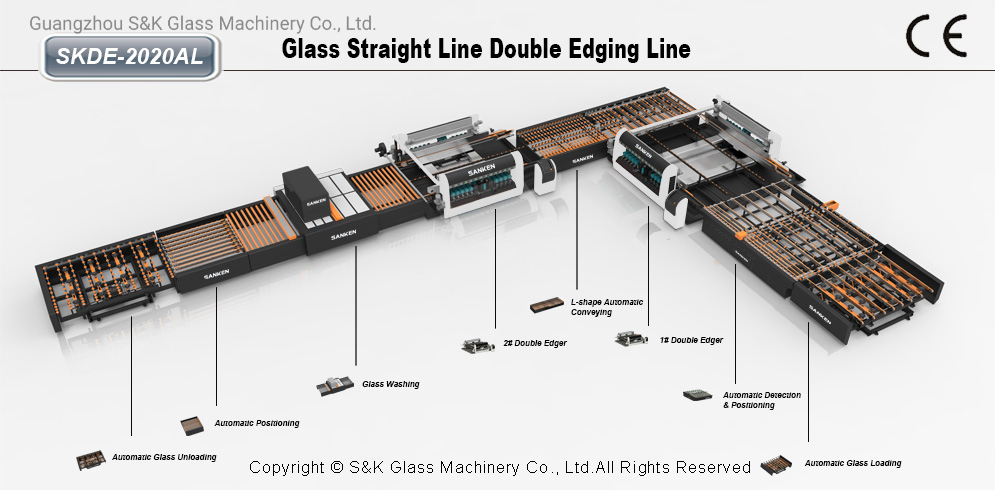 High-Speed Double Polishing Line for Toughened Glass Production
