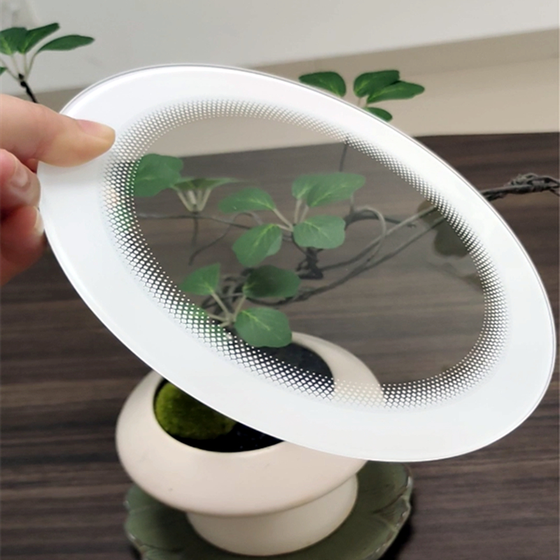 Specail Shape Design 3.2mm Tempered Glass for Washing Machine Front Door Cover