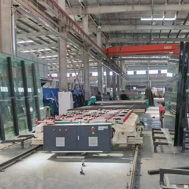 Full Automatic CNC Flat Glass Cutting Production Line for Jumbo Glass 6100mm by 3300mm