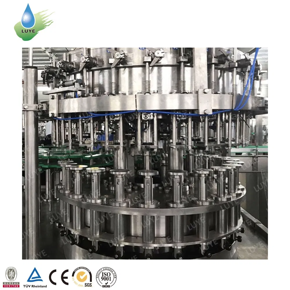 3-In1 Automatic Glass Bottle Wine Alcoholic Beer Processing Plant Equipment Liquor Drink Whisky Vodka Beer Production Line Filling Making Bottling Machine