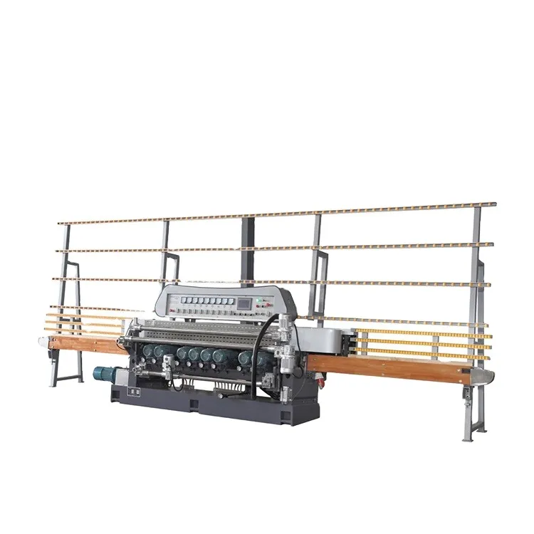 Straight glass edging machine
