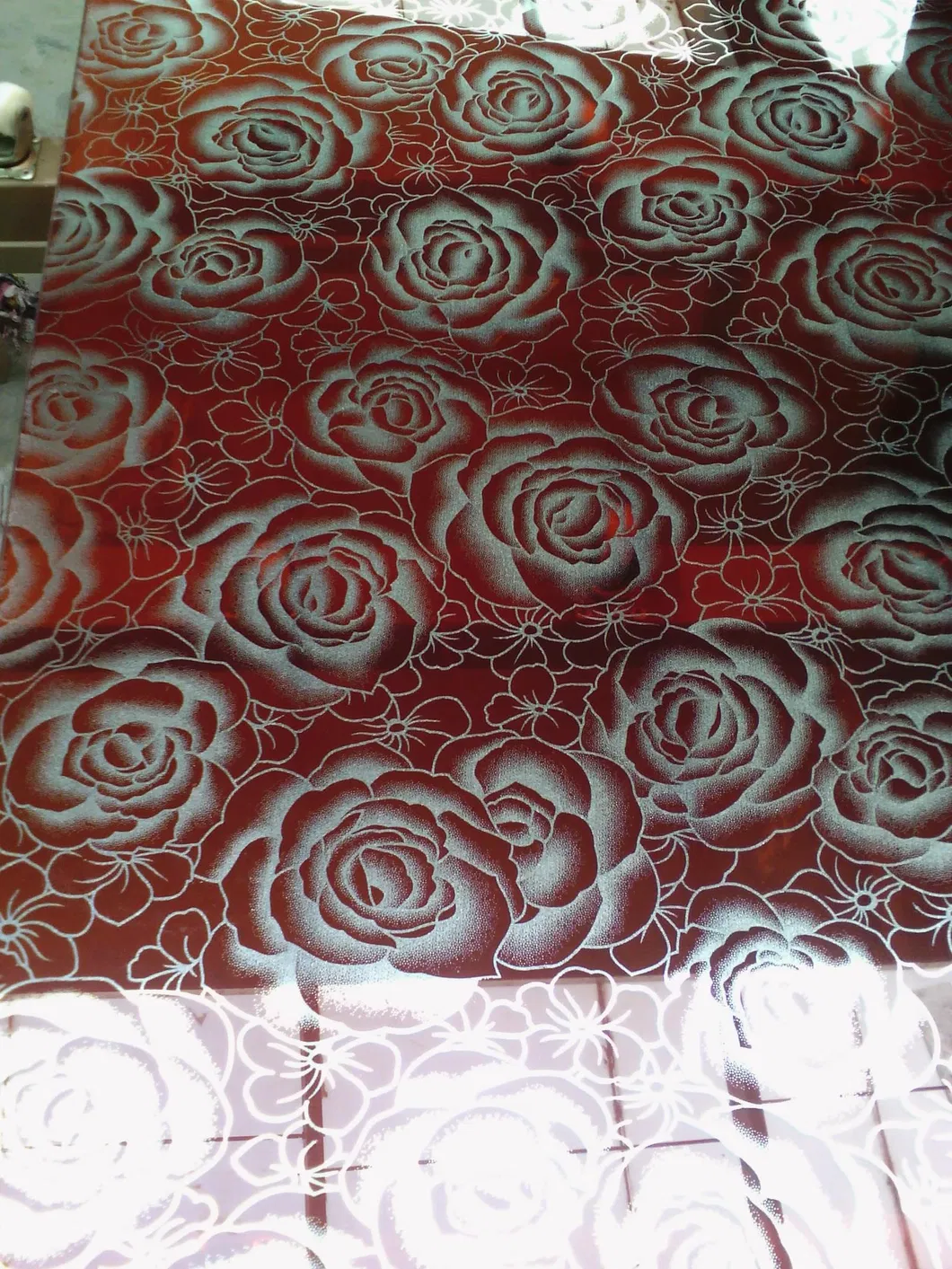 Silk laminated glass