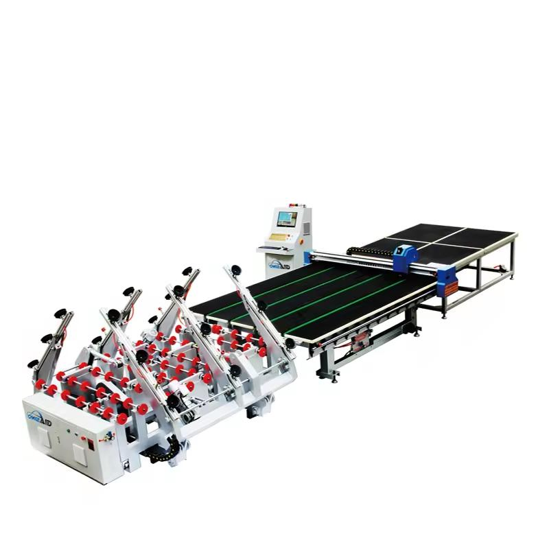 CNC Glass Processing Machinery Cutting Machine Line Double Turn Loading Glass Cutting Line
