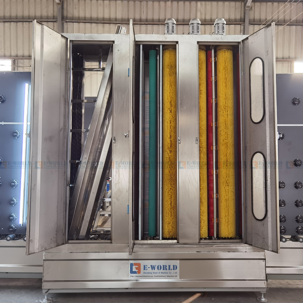 Automatic Flat Vertical Glass Washer Glass Washing Machine Double Glass Production Line