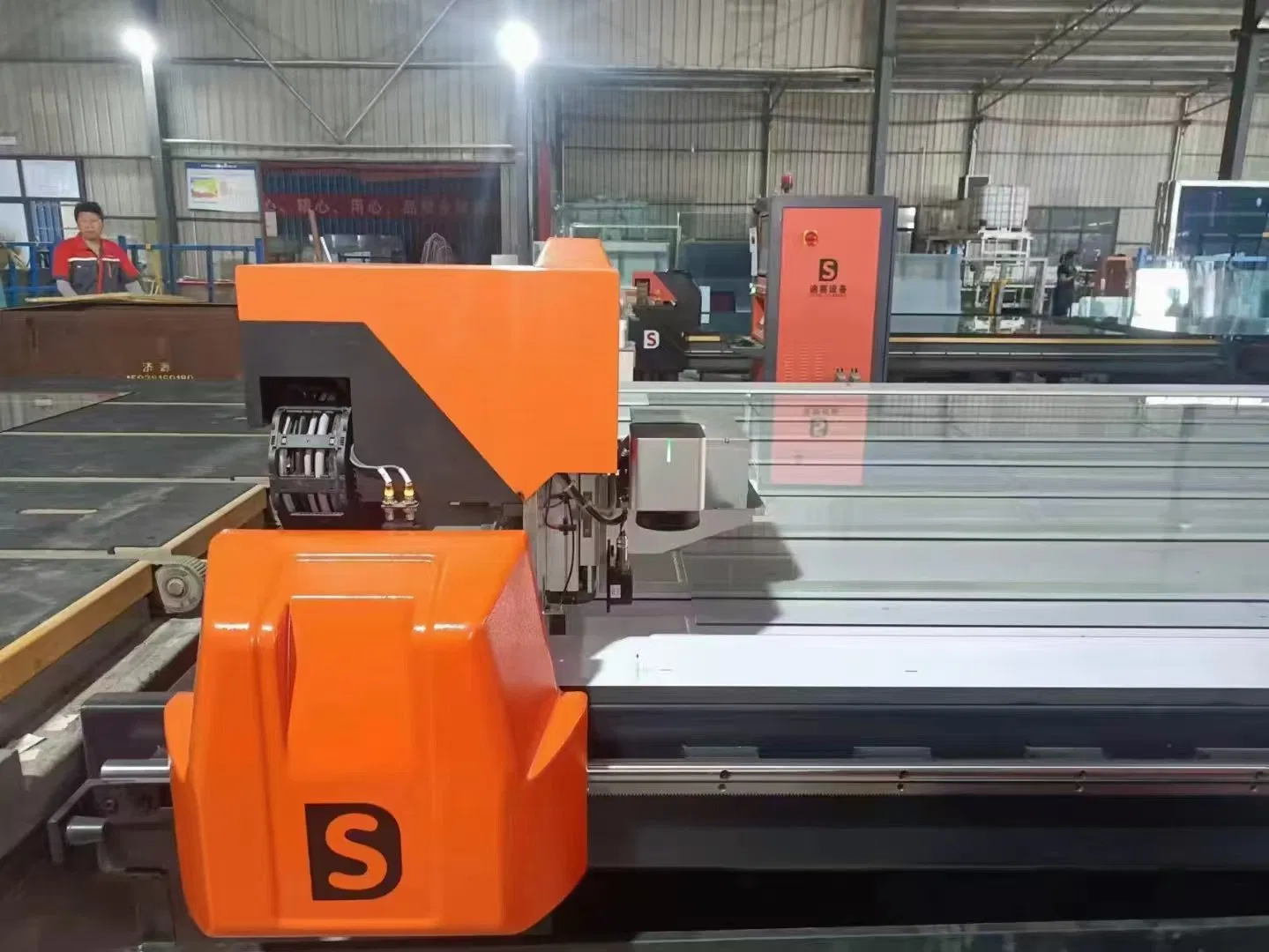 Industrial CNC Glass Cutting Table Tools Machine for Processing Thick Glass up to 2-25mm Shape Cutting Smart Control System