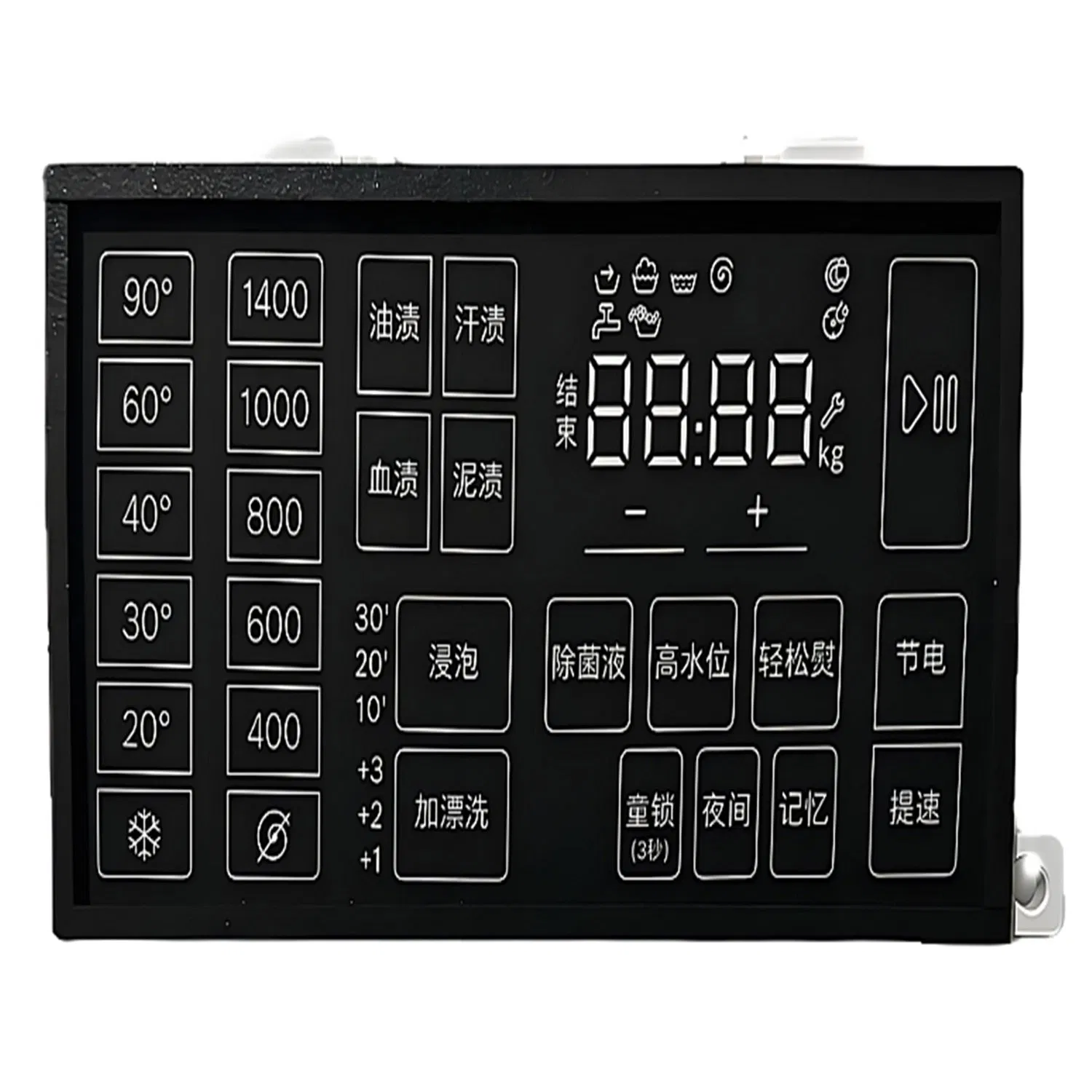 Front Door Washing Machine Control Panel Cover Float Glass