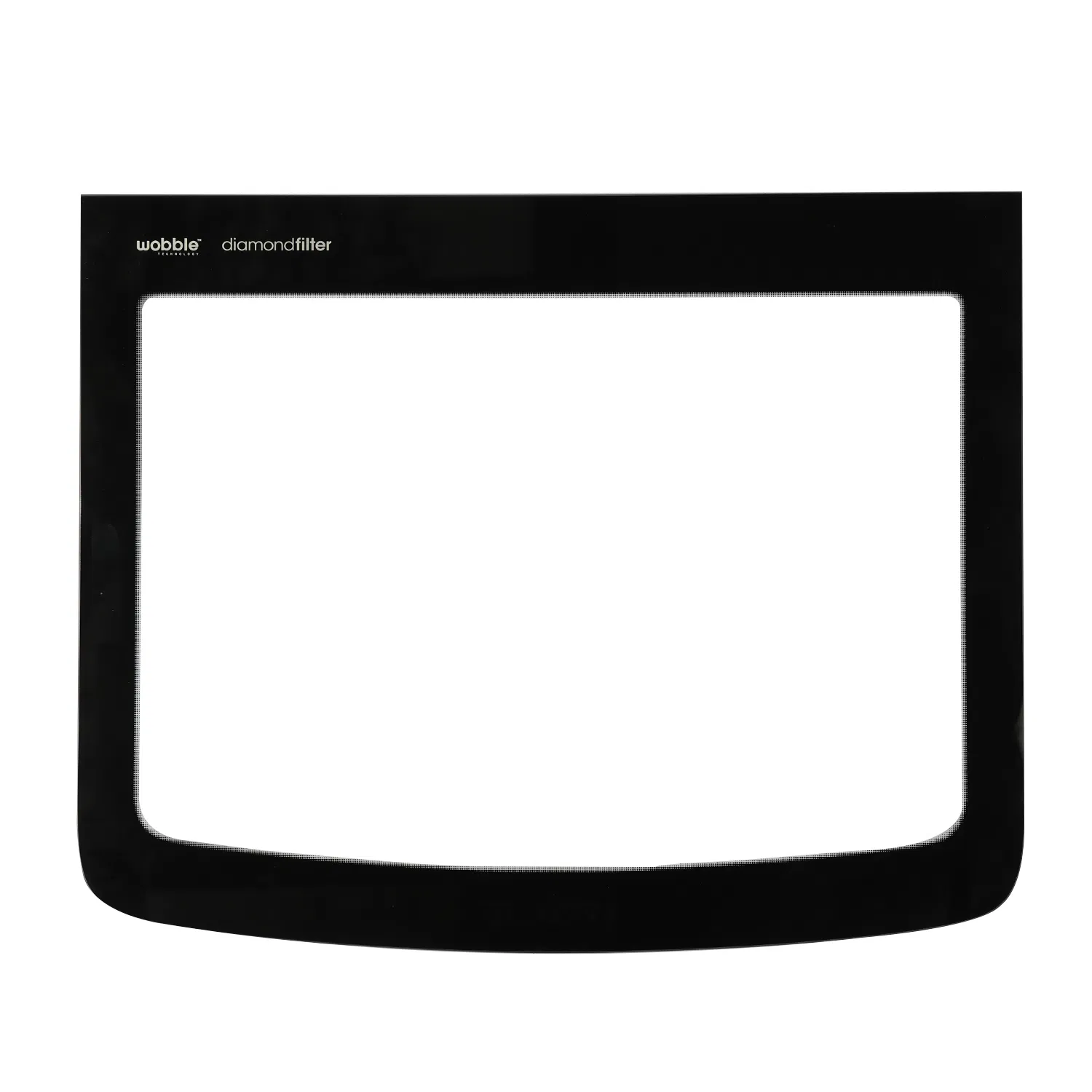 Premium Black Toughened Glass Door Cover for Washing Machines and Dryers