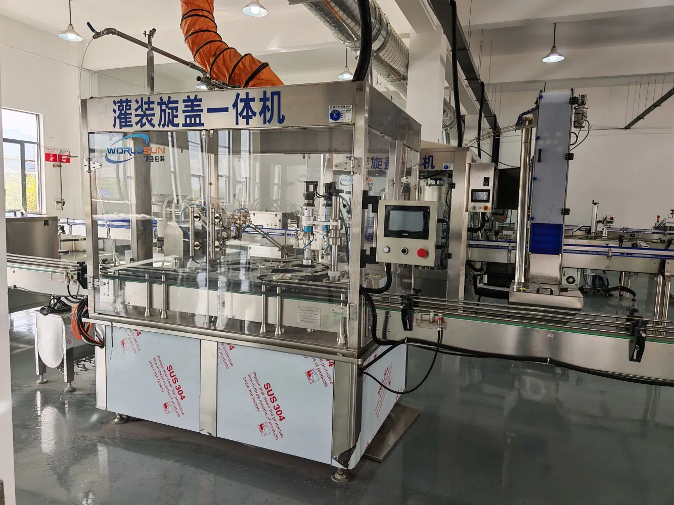 Automatic Liquid Soap Liquid Detergent Liquid Chemicals Filling Capping and Labeling Machine Production Line