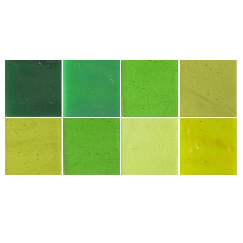 8-Piece Coe90 Colored Glass Fusing Set Multi-Color