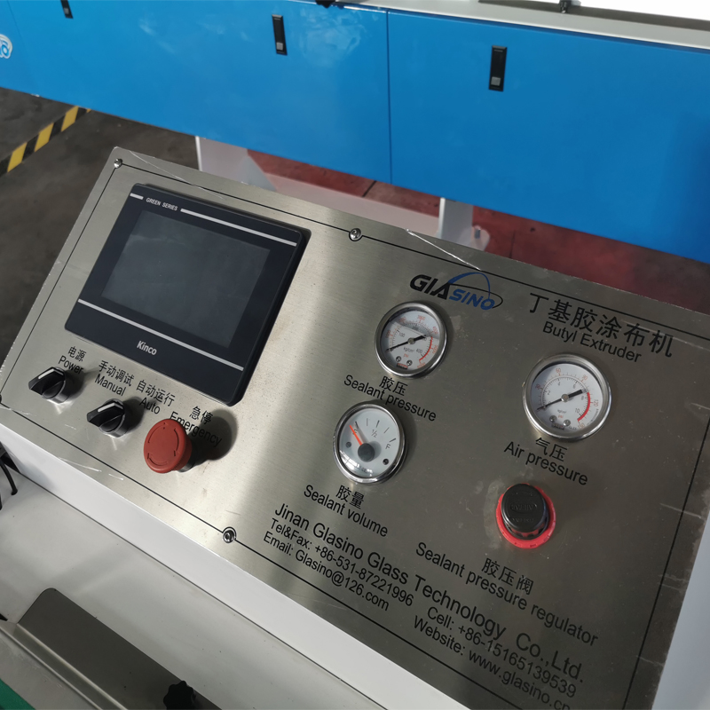 Automatic Hot Melt Extruder Butyl Rubber Sealing Coating Machine for Insulating Glass Hollow Glass Double Glazing Processing