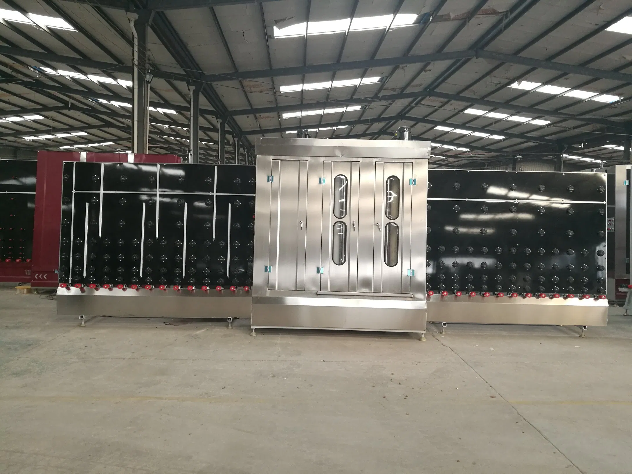 Factory Sale Open Top Vertical 2000mm Glass Washing Drying Equipment