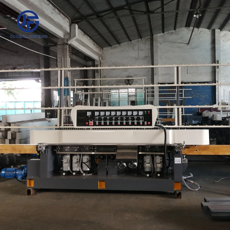 9 Mottors Glass Straight Line Edging Glass Production Grinding and Polishing Machine