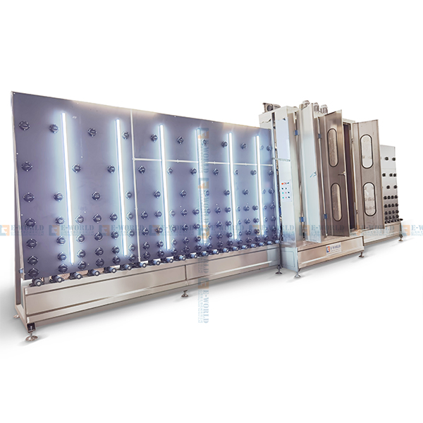 Automatic Flat Vertical Glass Washer Glass Washing Machine Double Glass Production Line