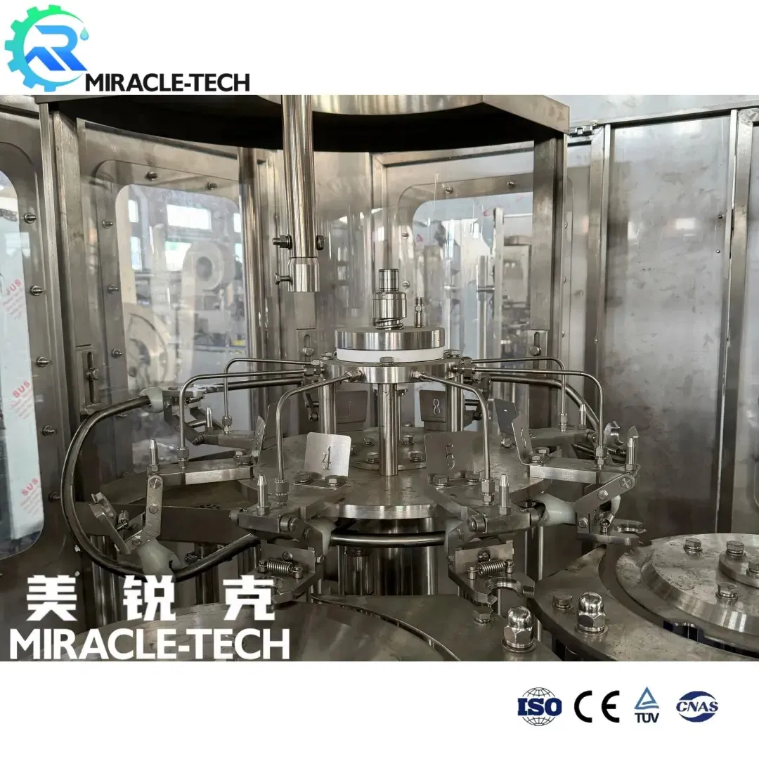 Pet Glass Bottle Soda Drink Carbonated Sparking Water Juice Filling Bottling Production Line/Automatic Processing Making Carbonation Machine