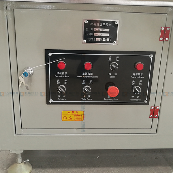 Horizontal Glass Washing Machine for Tempering Furnaces Production Line