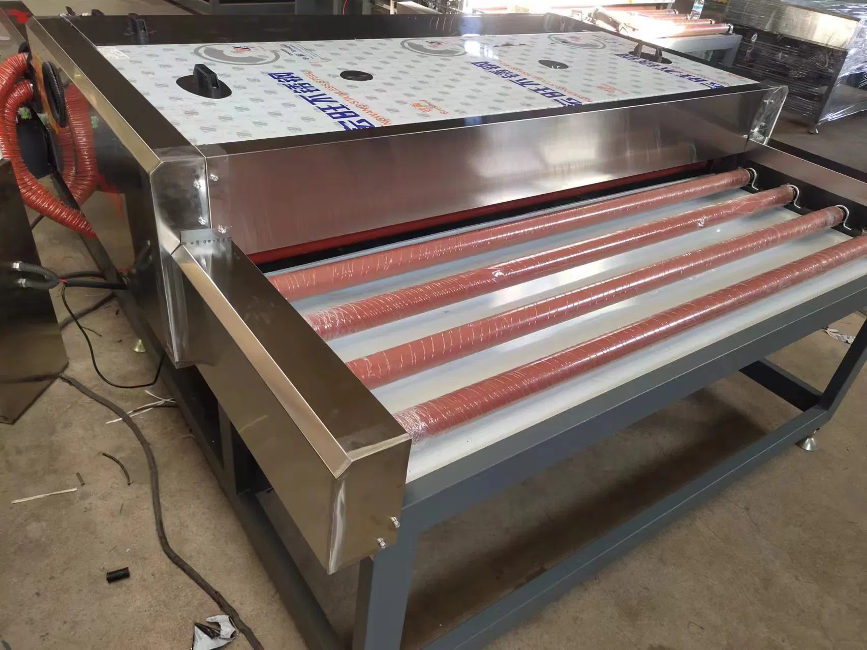 Low Speed Horizontal Glass Insulating Double Glazing Hot Roller Press Line Machine Insulated Glass Washing Drying Tilting Table 1200