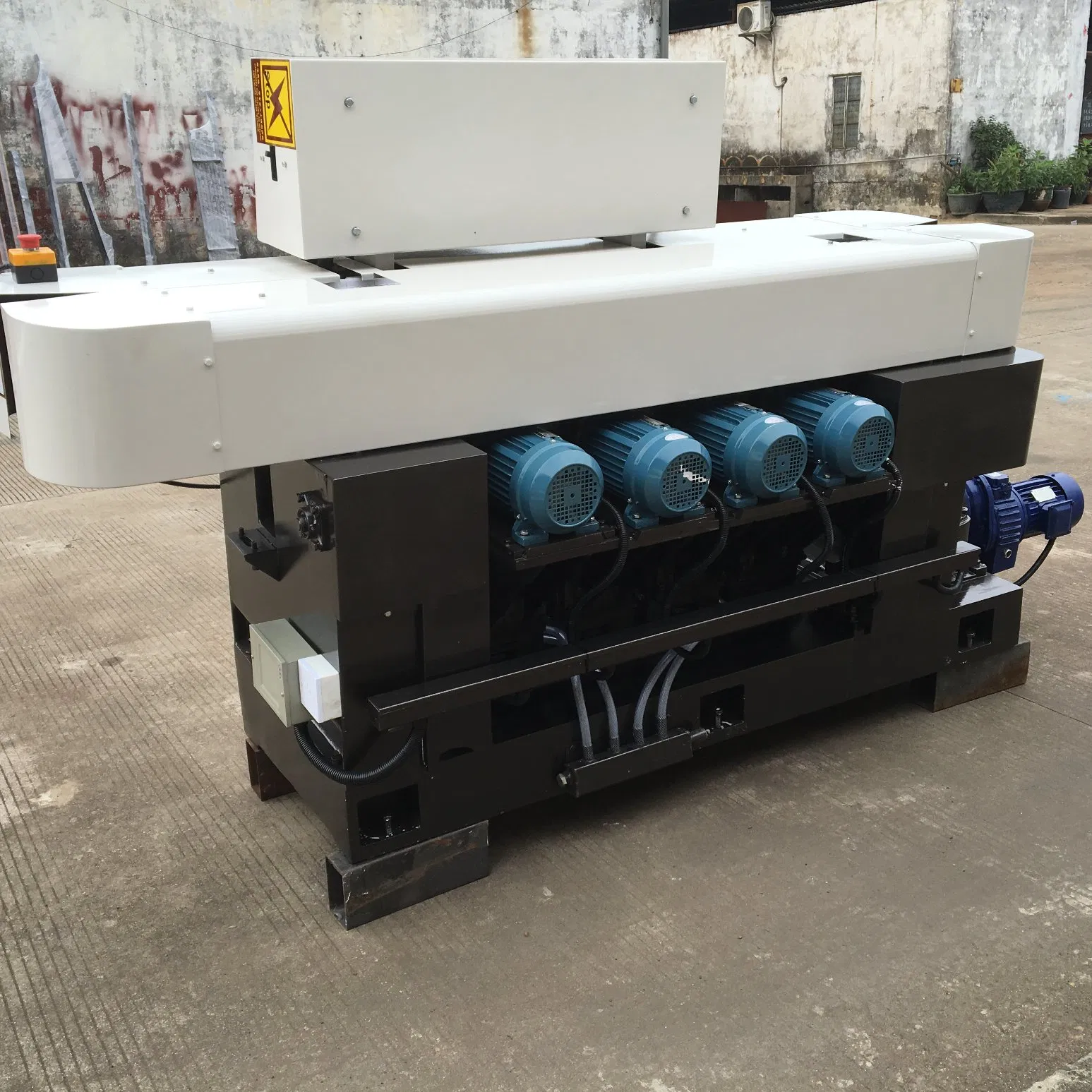 Automatic Glass Straight Line Edging Polishing Grinding Beveling Mitering Round Pencil Processing Edger Line Machine 7 Motors