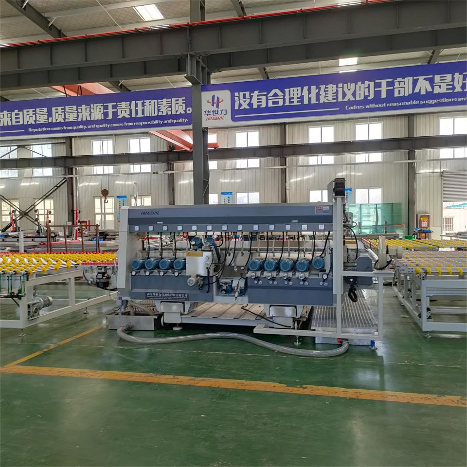 Double Side Glass Edging Machine for Fish Tank with Factory Price Bilateral Glass Edge Grinding Machine Glass Polishing Chamfering Processing Machine