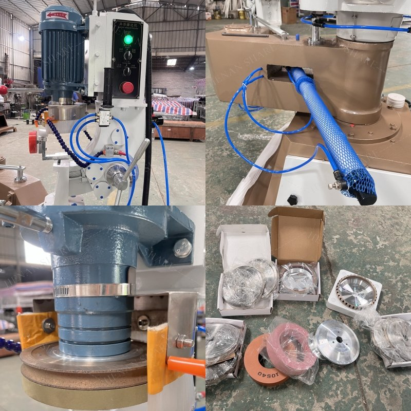 Glass Freeform Shape Edging Beveling Grinding Polishing Round Machine Edge Bevelling Corner
