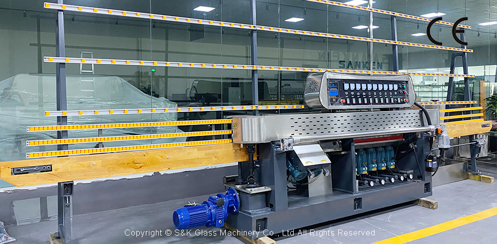 Sanken Quenching Glass Stove 45 Degree PLC Glass Multilevel Facet Polishing Machine